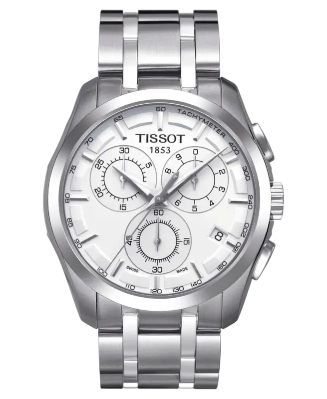 Tissot Couturier herrklocka med silverfärgad urtavla i rostfritt stål T035.617.11.031.00
