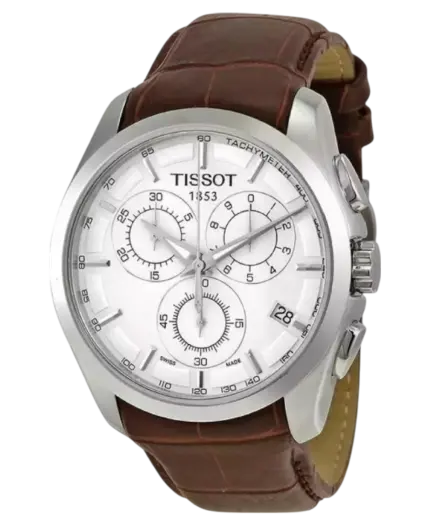 Tissot T-Trend Couturier Silverfärgad/Läder 41 mm T035.617.16.031.00