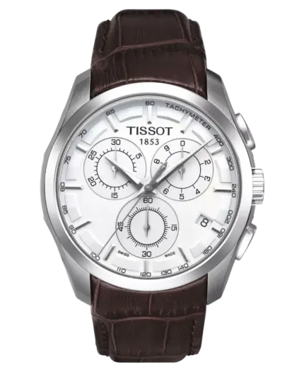 Tissot T-Trend Couturier Silverfärgad/Läder 41 mm T035.617.16.031.00