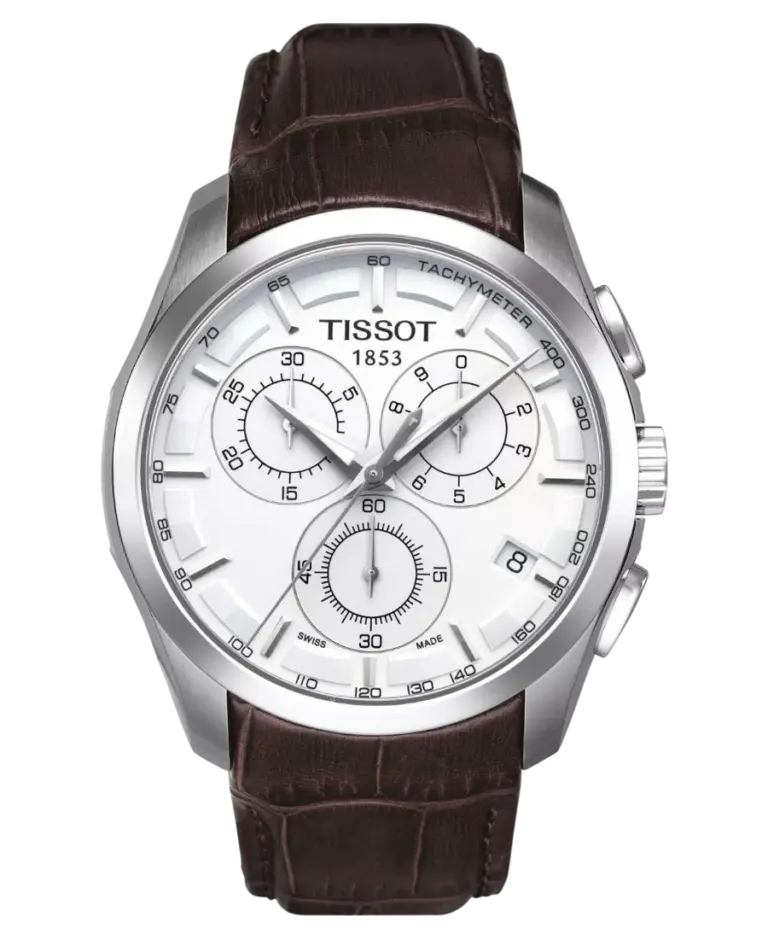 Tissot T-Trend Couturier Silverfärgad/Läder 41 mm T035.617.16.031.00