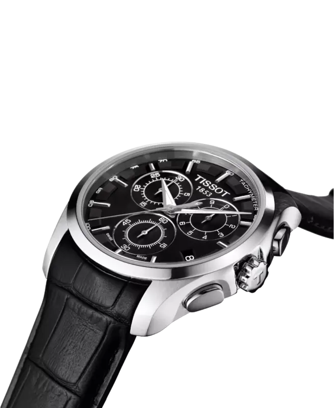 Tissot T-Trend Couturier Svart/Läder 41 mm T035.617.16.051.00