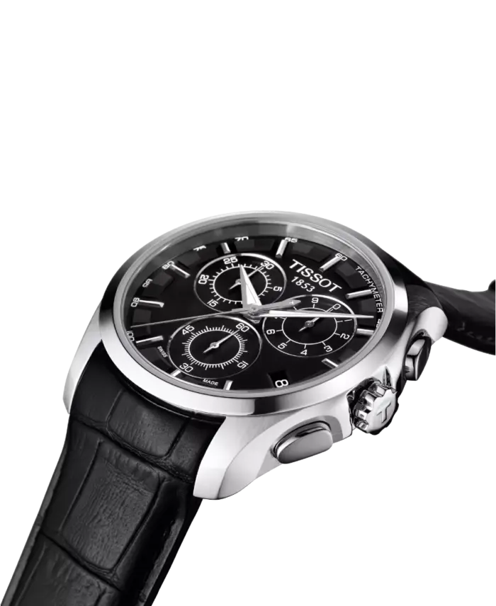 Tissot T-Trend Couturier Svart/Läder 41 mm T035.617.16.051.00