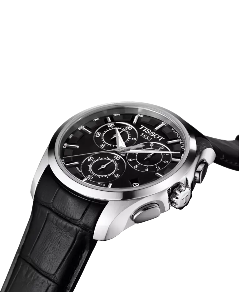 Tissot T-Trend Couturier Svart/Läder 41 mm T035.617.16.051.00