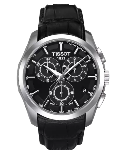 Tissot T-Trend Couturier Svart/Läder 41 mm T035.617.16.051.00