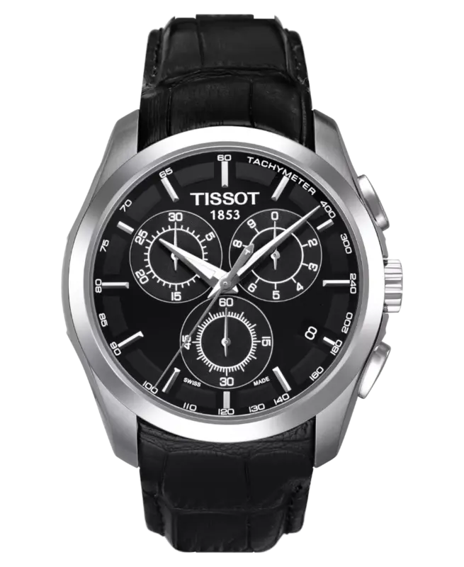Tissot T-Trend Couturier Svart/Läder 41 mm T035.617.16.051.00