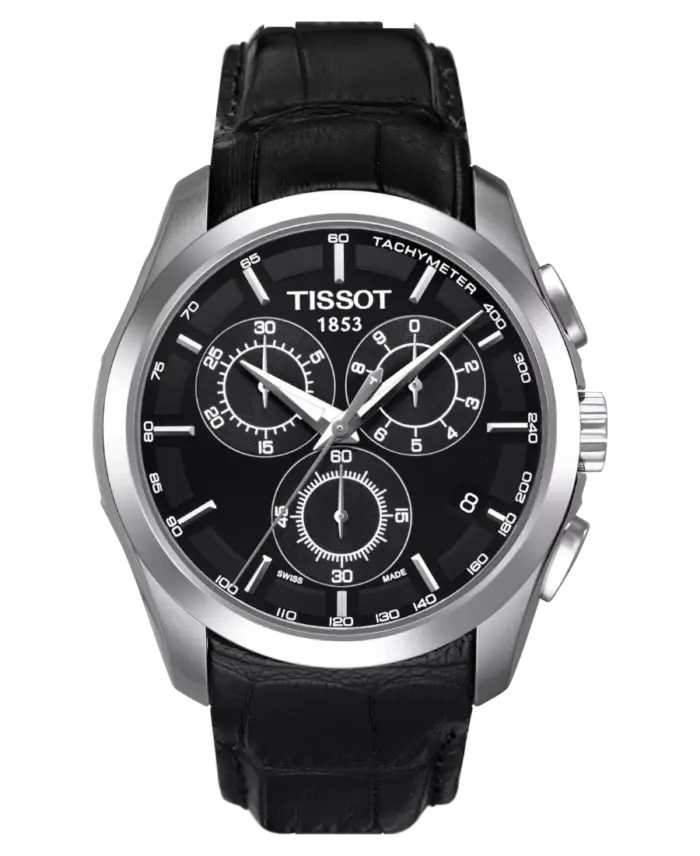 Tissot T-Trend Couturier Svart/Läder 41 mm T035.617.16.051.00