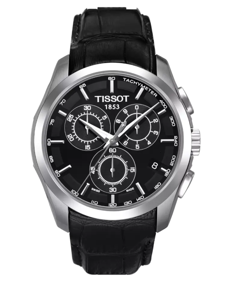 Tissot T-Trend Couturier Svart/Läder 41 mm T035.617.16.051.00