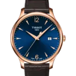 Tissot Tradition Blå/Läder 42 mm T063.610.36.047.00