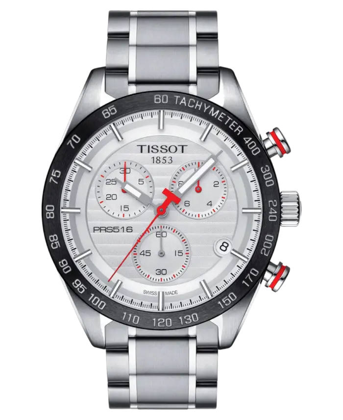Tissot PRS Silverfärgad/Stål 42 mm T100.417.11.031.00