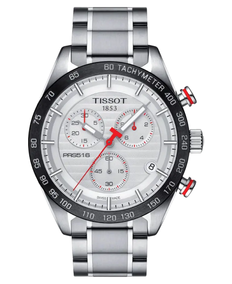 Tissot PRS Silverfärgad/Stål 42 mm T100.417.11.031.00