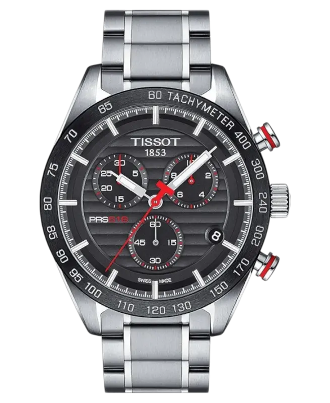 Tissot PRS 516 Svart/Stål 42 mm T100.417.11.051.01