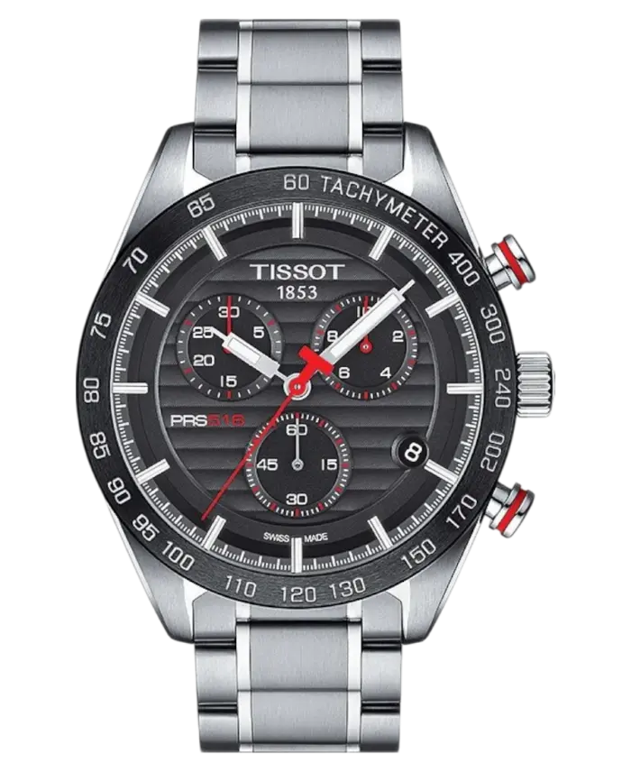 Tissot PRS 516 Svart/Stål 42 mm T100.417.11.051.01