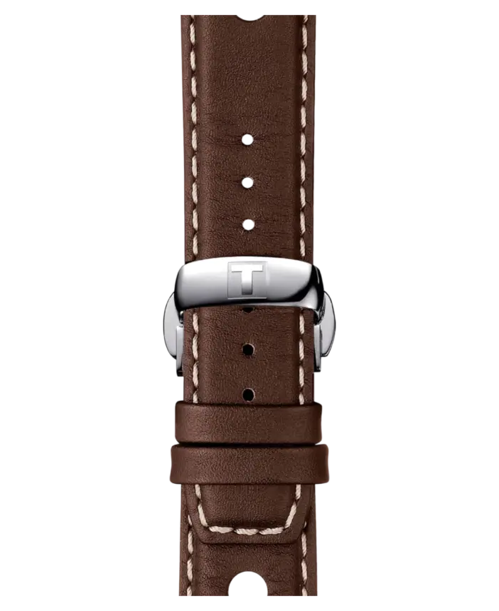 Tissot PRS 516 Blå/Läder 42 mm T100.417.16.041.00