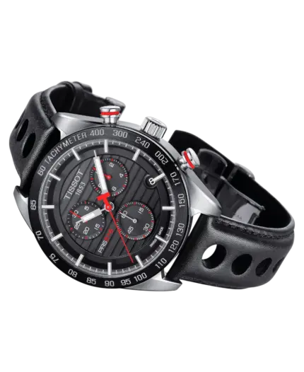 Tissot T-Sport Svart/Läder 42 mm T100.417.16.051.00