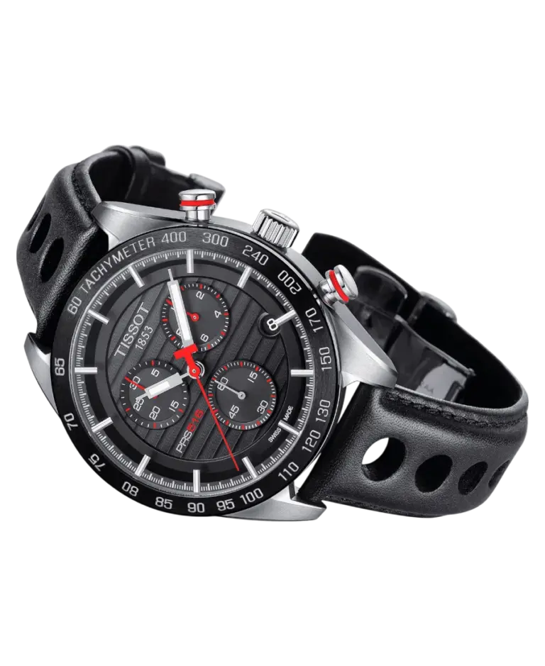 Tissot T-Sport Svart/Läder 42 mm T100.417.16.051.00