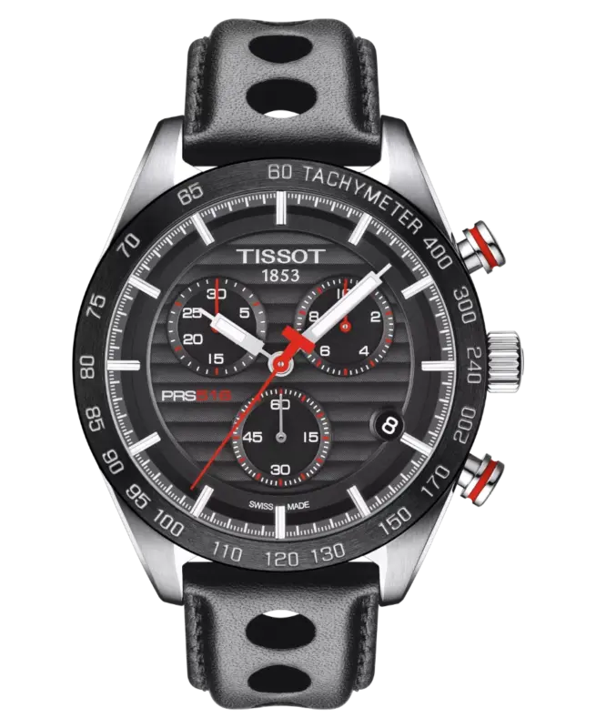 Tissot T-Sport Svart/Läder 42 mm T100.417.16.051.00