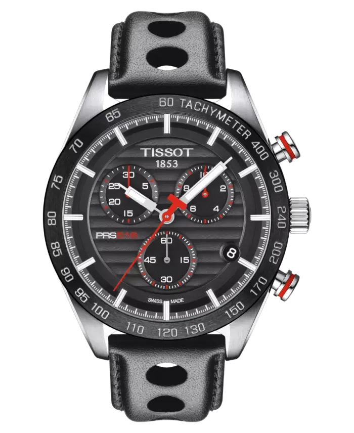 Tissot T-Sport Svart/Läder 42 mm T100.417.16.051.00