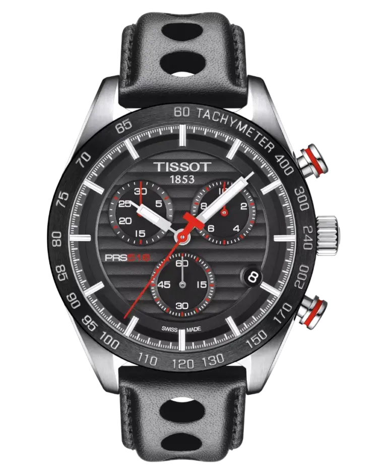 Tissot T-Sport Svart/Läder 42 mm T100.417.16.051.00