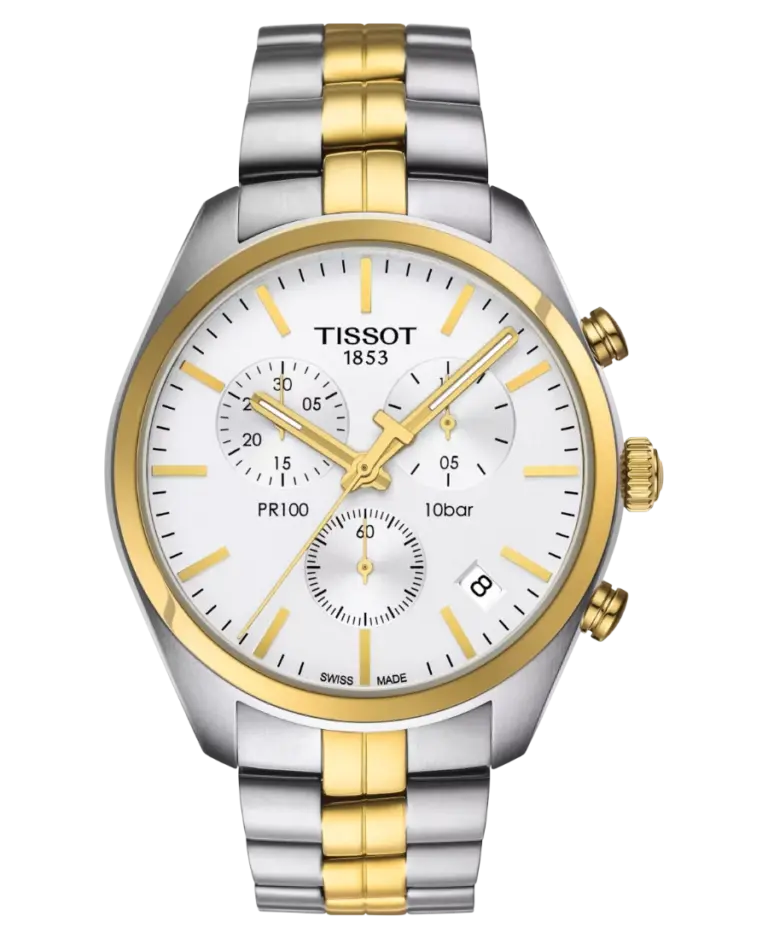 Tissot PR 100 Chronograph Gent Silverfärgad/Stål 41 mm T101.417.22.031.00