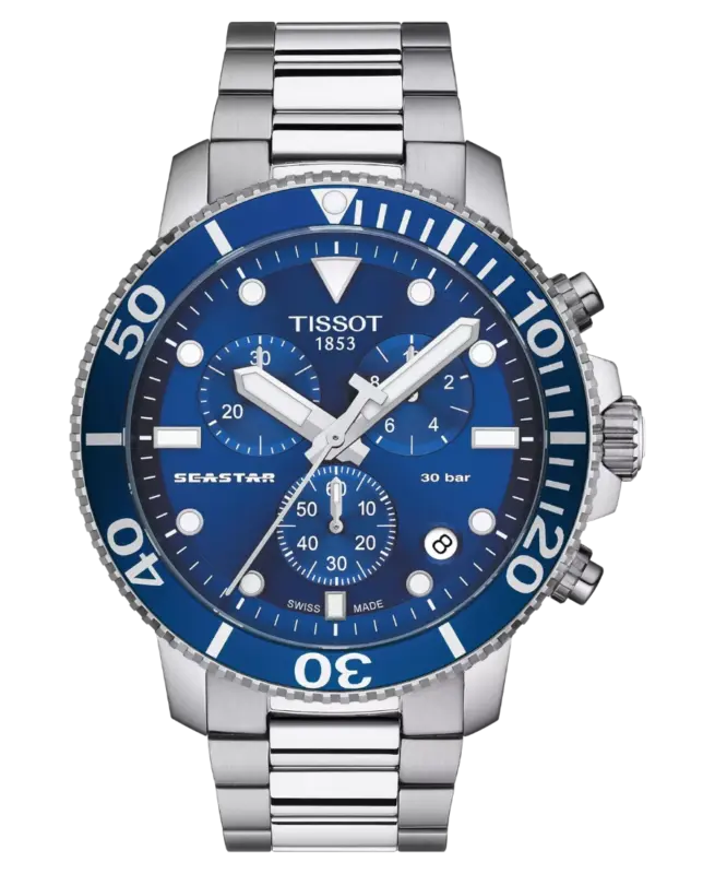 Tissot Seastar 1000 Chronograph Blå/Stål 45,5 mm T120.417.11.041.00