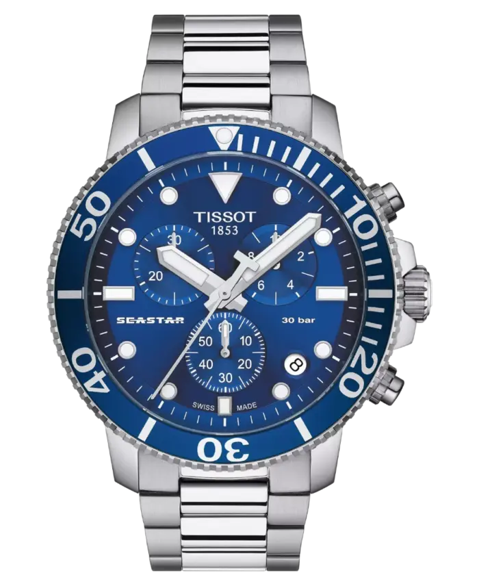 Tissot Seastar 1000 Chronograph Blå/Stål 45,5 mm T120.417.11.041.00