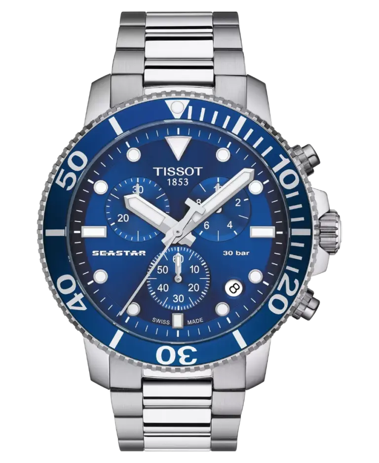Tissot Seastar 1000 Chronograph Blå/Stål 45.5 mm T120.417.11.041.00