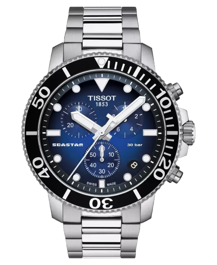 Tissot Seastar 1000 Chronograph Blå/Svart 45,5 mm T120.417.11.041.01