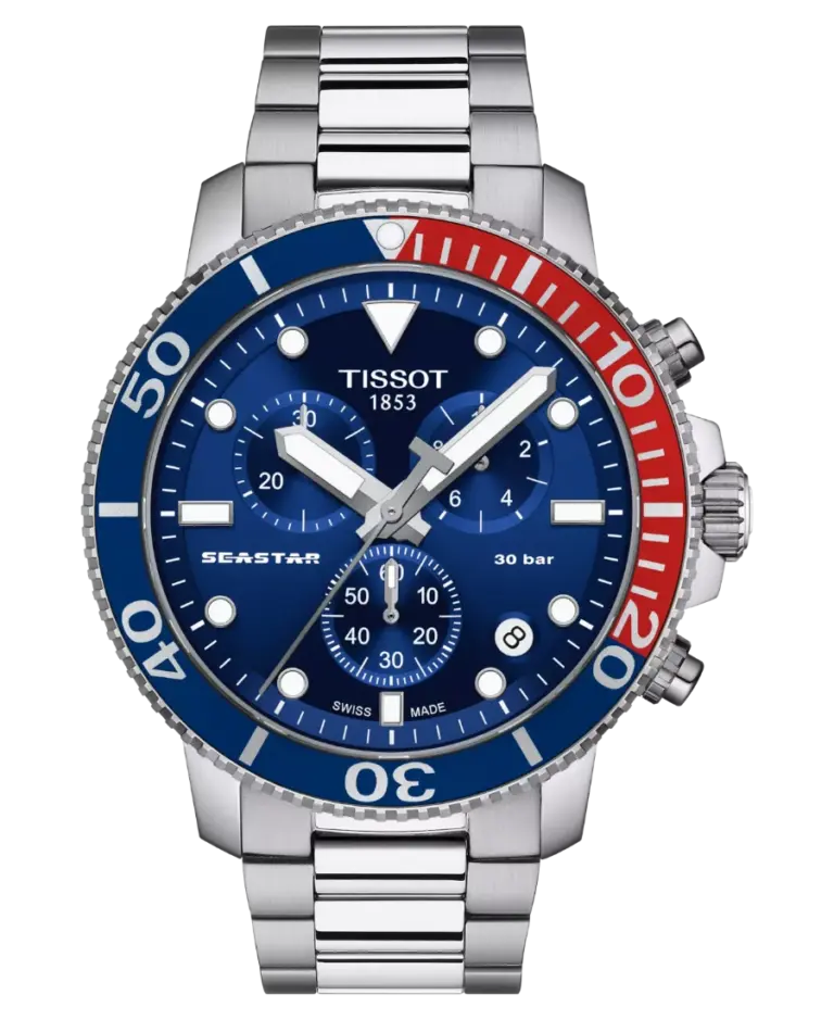 Tissot Seastar 1000 Chronograph Blå/Stål 45.5 mm T120.417.11.041.03