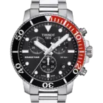 Tissot Seastar 1000 Chronograph Svart/Stål 45.5 mm T120.417.11.051.01