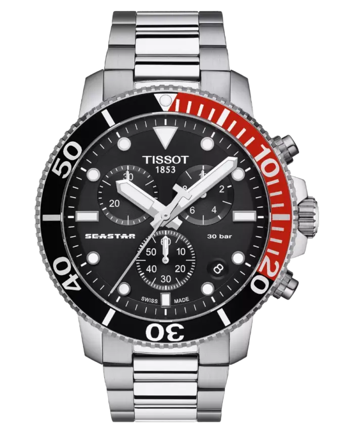 Tissot Seastar 1000 Chronograph Svart 45,5 mm T120.417.11.051.01