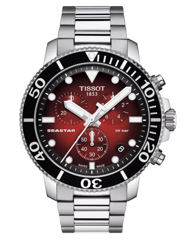 Tissot Seastar 1000 Chronograph Röd/Svart 45,5 mm T120.417.11.421.00