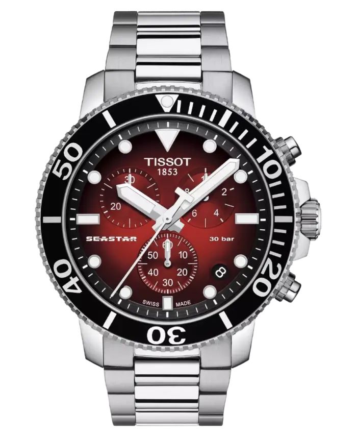 Tissot Seastar 1000 Chronograph Röd/Svart 45,5 mm T120.417.11.421.00