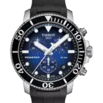 Tissot Seastar 1000 Chronograph Graderad blå-svart/Gummi 45.5 mm T120.417.17.041.00