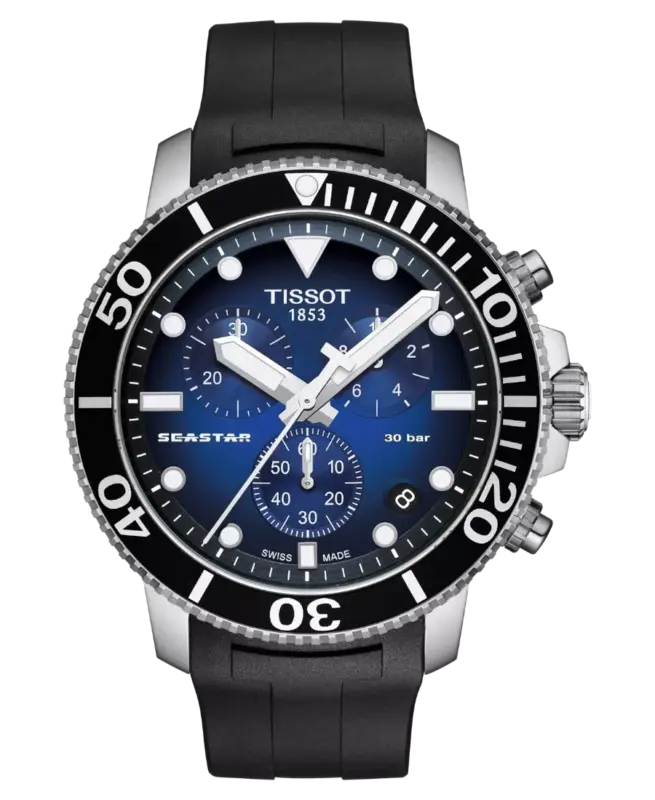 Tissot Seastar 1000 Chronograph Blå/Svart 45,5 mm T120.417.17.041.00