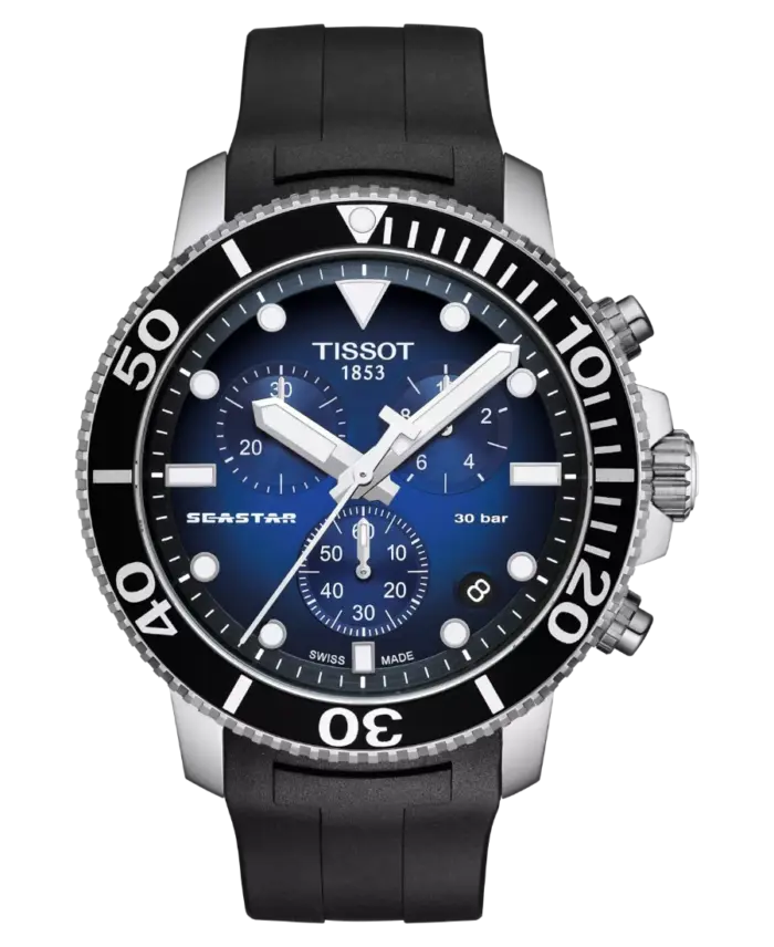Tissot Seastar 1000 Chronograph Blå/Svart 45,5 mm T120.417.17.041.00