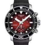 Tissot Seastar 1000 Chronograph Graderad röd-svart/Gummi 45.5 mm T120.417.17.421.00