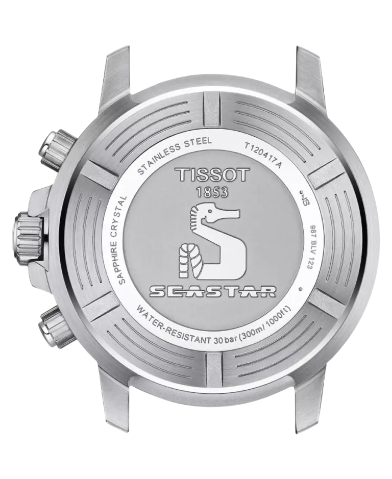 Tissot Seastar 1000 Chronograph Graderad röd-svart/Gummi 45.5 mm T120.417.17.421.00