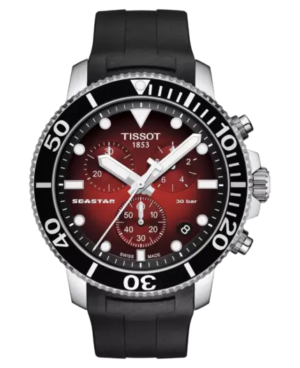 Tissot Seastar 1000 Chronograph Röd/Svart 45,5 mm T120.417.17.421.00