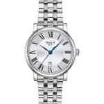 Tissot Classic Traditional/Carson Silver med romerska siffror/Stål 30 mm T122.210.11.033.00