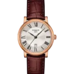 Tissot Carson/T‑Classic Silver/Läder 30 mm T122.210.36.033.00