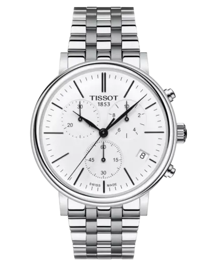 Tissot Carson Premium Chronograph 41 mm Stål/Vit T122.417.11.011.00
