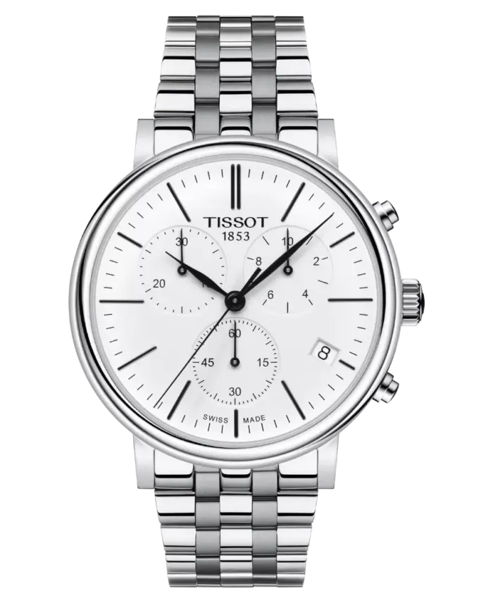 Tissot Carson Premium Chronograph 41 mm Stål/Vit T122.417.11.011.00