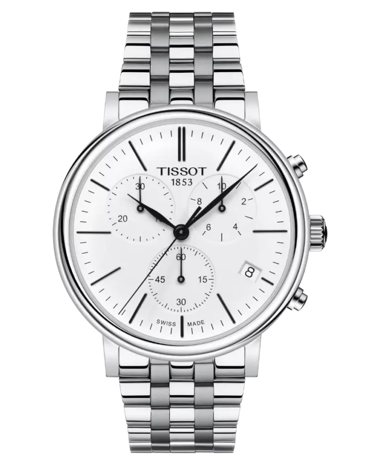 Tissot Classic Traditional/Carson Vit/Stål 41 mm T122.417.11.011.00