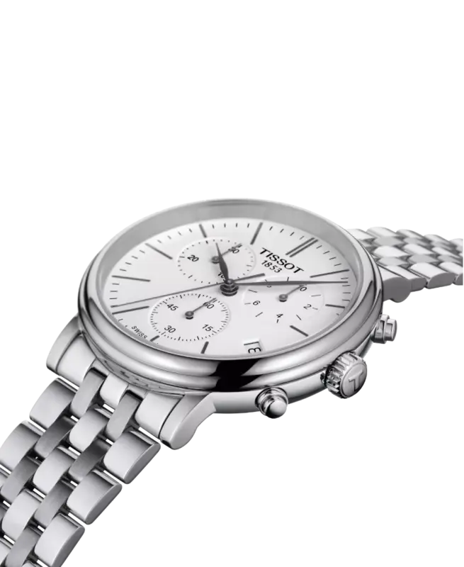 Tissot Carson Premium Chronograph 41 mm Stål/Vit T122.417.11.011.00
