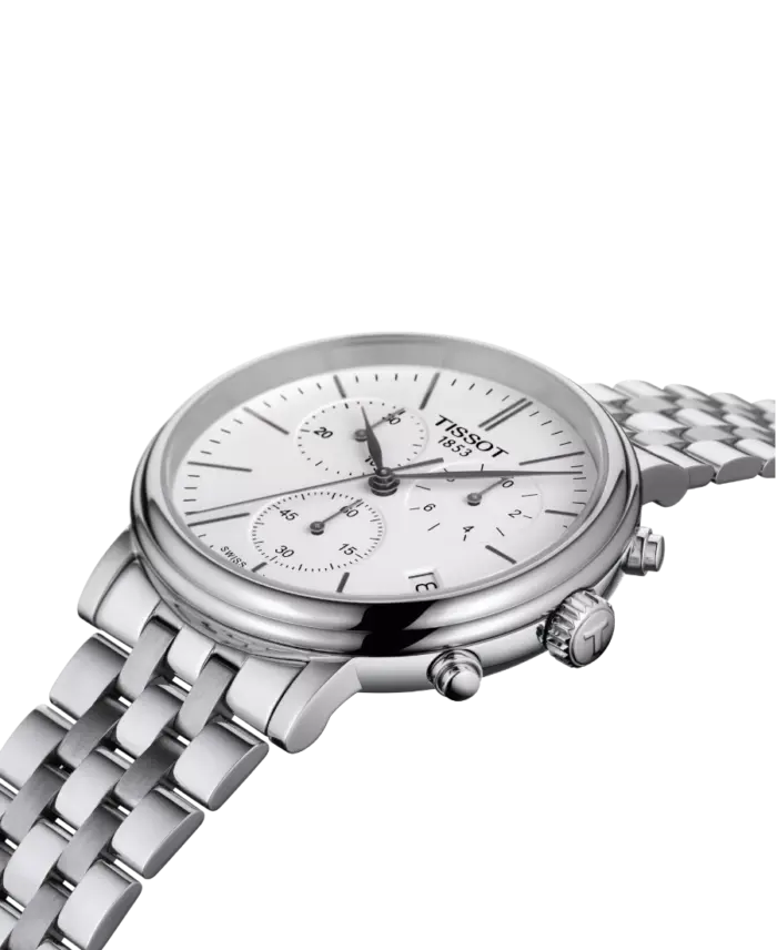 Tissot Carson Premium Chronograph 41 mm Stål/Vit T122.417.11.011.00