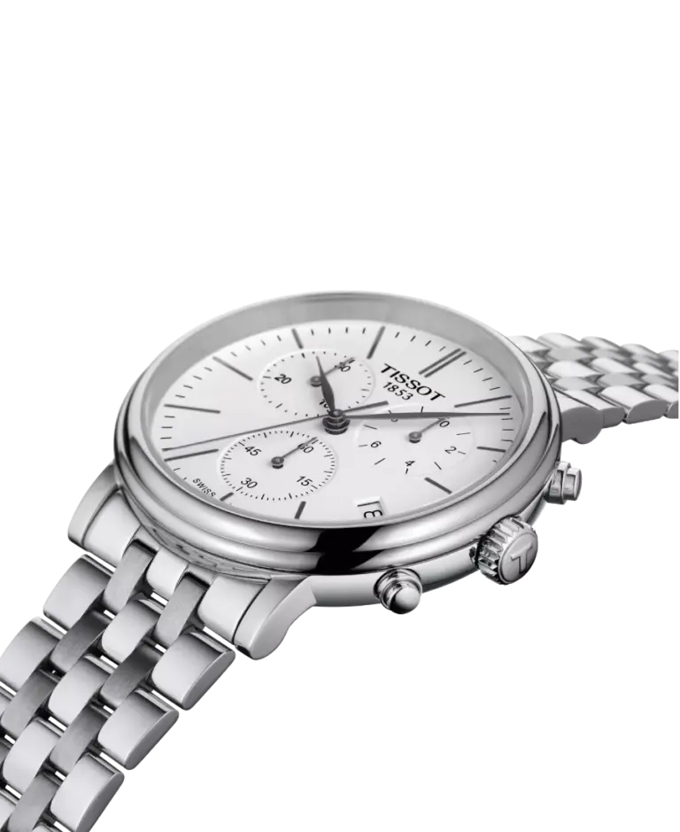 Tissot Classic Traditional/Carson Vit/Stål 41 mm T122.417.11.011.00