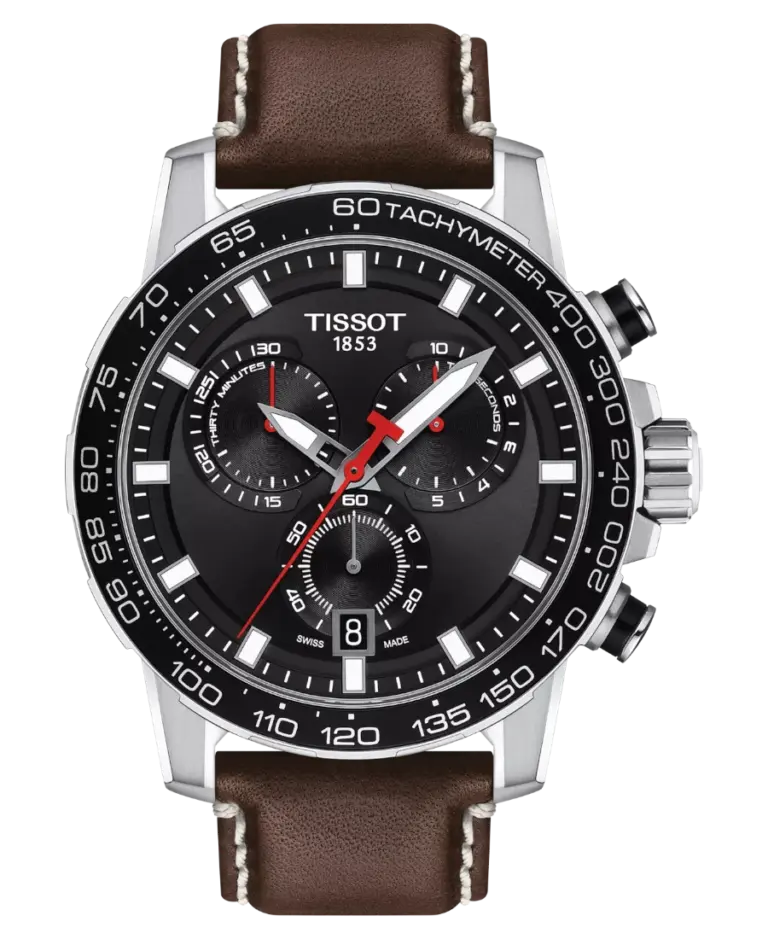 Tissot Sport Svart/Läder 45.5 mm T125.617.16.051.01