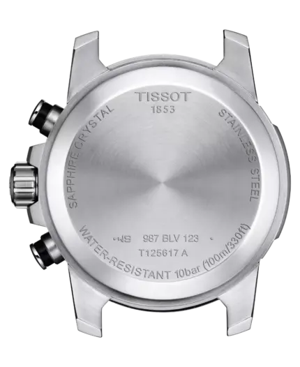Tissot Supersport Chrono 45.5 mm Svart med brunt läderarmband T125.617.16.051.01