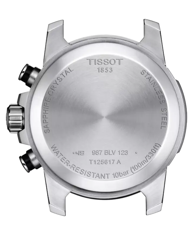 Tissot Supersport Chrono 45.5 mm Svart med brunt läderarmband T125.617.16.051.01