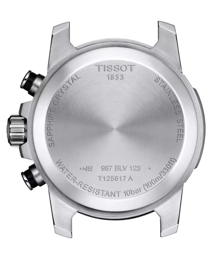 Tissot Supersport Chrono 45.5 mm Svart med brunt läderarmband T125.617.16.051.01